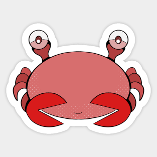 An adorable crab Sticker